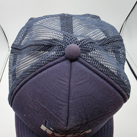 Rvca Rodeo Team Boys Fit Trucker Hat Blue Snapback Adjustable Casual Outdoors - Picture 6 of 9